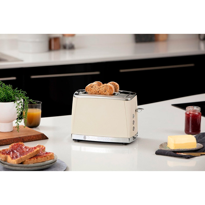 Фото Тостер RUSSELL HOBBS Luna Stone 2 Slice Beige (26970-56)