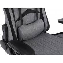 Крісло GT RACER X-2534-F Fabric Gray/Black Suede