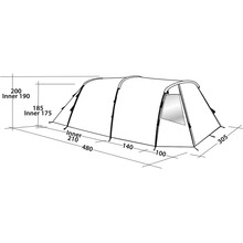 Намет EASY CAMP Huntsville 500 Rustic Green (120407)