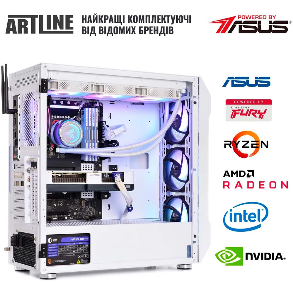 В интернет магазине Компьютер ARTLINE Gaming X99WHITE (X99WHITEv08)