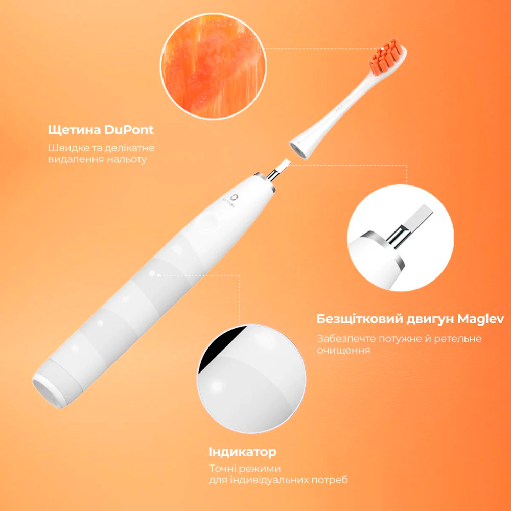 Фото Зубна щітка OCLEAN Flow S Sonic Electric Toothbrush White (6970810552959)