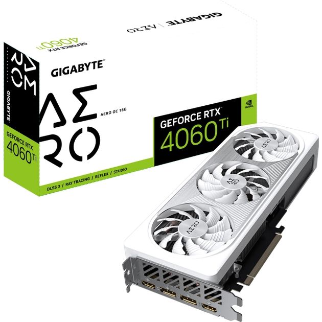 Заказать Видеокарта GIGABYTE RTX4060TI 16GB (GV-N406TAERO OC-16GD)