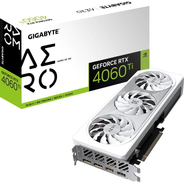 Замовити Відеокарта GIGABYTE RTX4060TI 8GB (GV-N406TAERO OC-8GD)