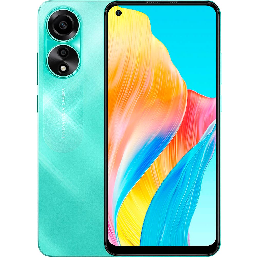 OPPO A78 8/256GB Dual Sim Aqua Green (CPH2565) купить в Киеве ➦ лучшая цена  в Фокстрот по всей Украине: Харьков, Днепр, Одесса, Николаев, Запорожье