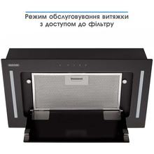 Витяжка ELEYUS GEMINI 700 LED 52 BL