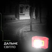 Ліхтар налобний EUROLAM 3W COB Red (HL-3W(red))