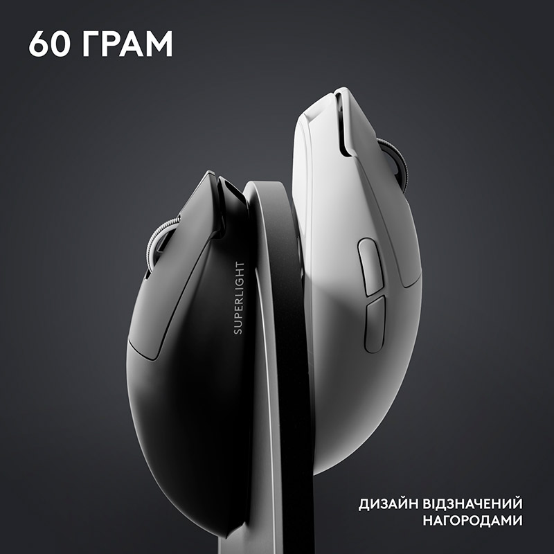 Замовити Миша LOGITECH G Pro X Superlight 2 Lightspeed White (L910-006638)