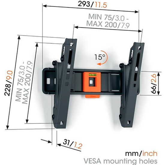 Покупка Кронштейн Vogels TVM 1213 Black (1812130)