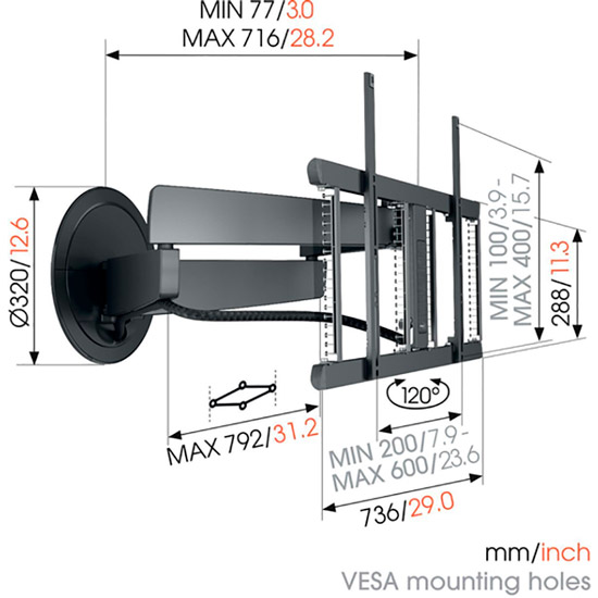 Покупка Кронштейн VOGELS TVM 7655 DesignMount (8876550)