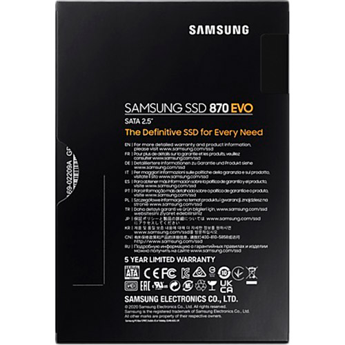 SSD накопичувач SAMSUNG SATA 870 EVO 2.5'' 1TB (MZ-77E1T0B/EU) ᐉ