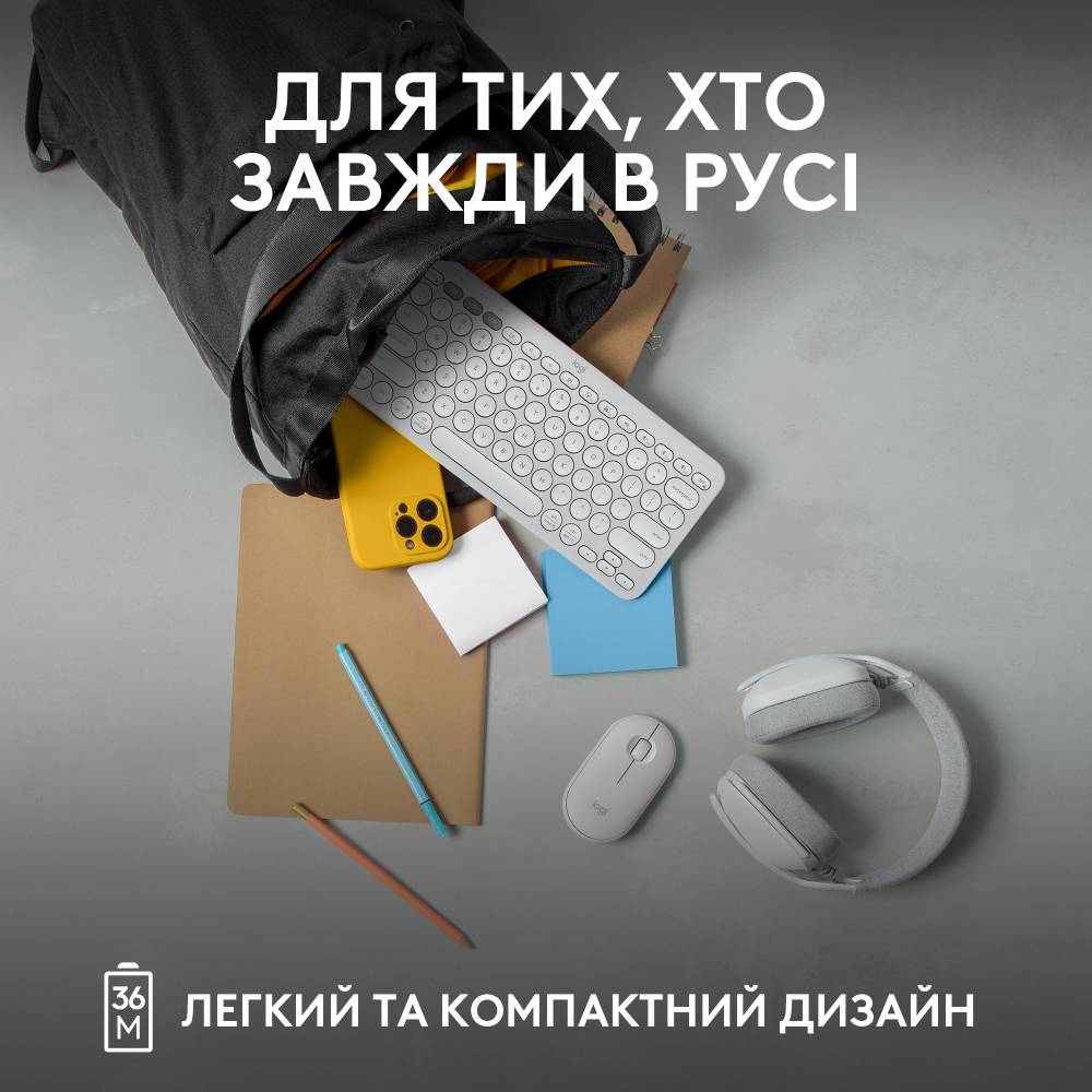 Заказать Клавиатура LOGITECH Pebble Keys 2 K380s White (L920-011852)