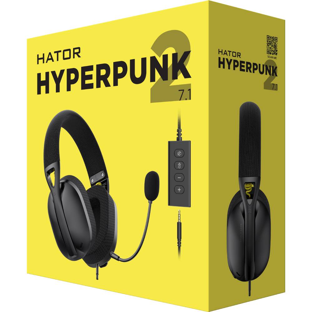 Заказать Гарнитура HATOR Hyperpunk 2 USB 7.1 Black (HTA-845)