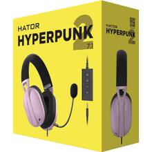 Гарнитура HATOR Hyperpunk 2 USB 7.1 Black/Lilac (HTA-849)