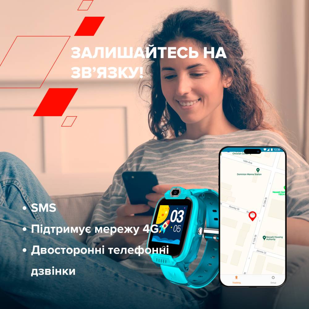 Смарт-годинник CANYON Jondy KW-44 Kids 4G Camera GPS WiFi Music Pink (CNE-KW44PP) Сумісність iOS (Apple)