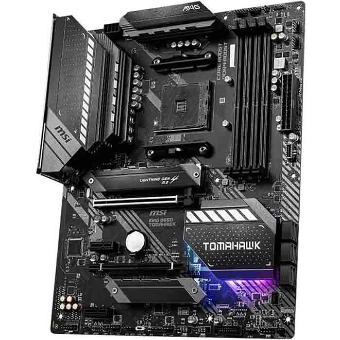 Материнська плата MSI MAG B550 TOMAHAWK sAM4 ATX Підтримувані процесори AMD Ryzen™ серии 5000 и 3000 для настольных ПК (не совместимы с AMD Ryzen™ 5 3400G и Ryzen™ 3 3200G) и процессоры AMD Ryzen™ 4000 серии G для настольных ПК