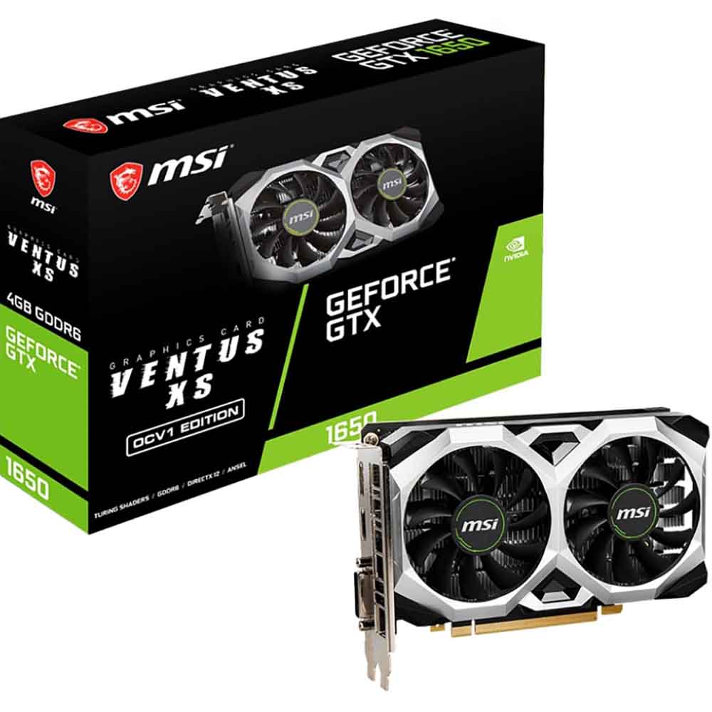 Фото 4 Видеокарта MSI GeForce GTX1650 4GB GDDR6 D6 VENTUS XS OCV1