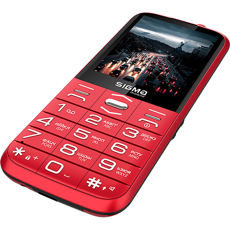 Мобильный телефон SIGMA Comfort 50 Grace Type-C Red Аккумулятор 1700