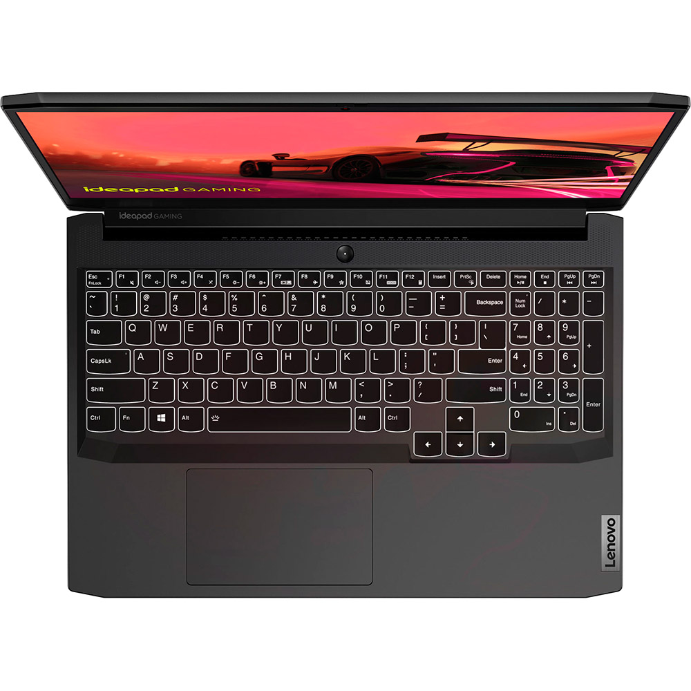 Зовнішній вигляд Ноутбук Lenovo IdeaPad Gaming 3 15ACH6 Shadow Black (82K201NRRA)