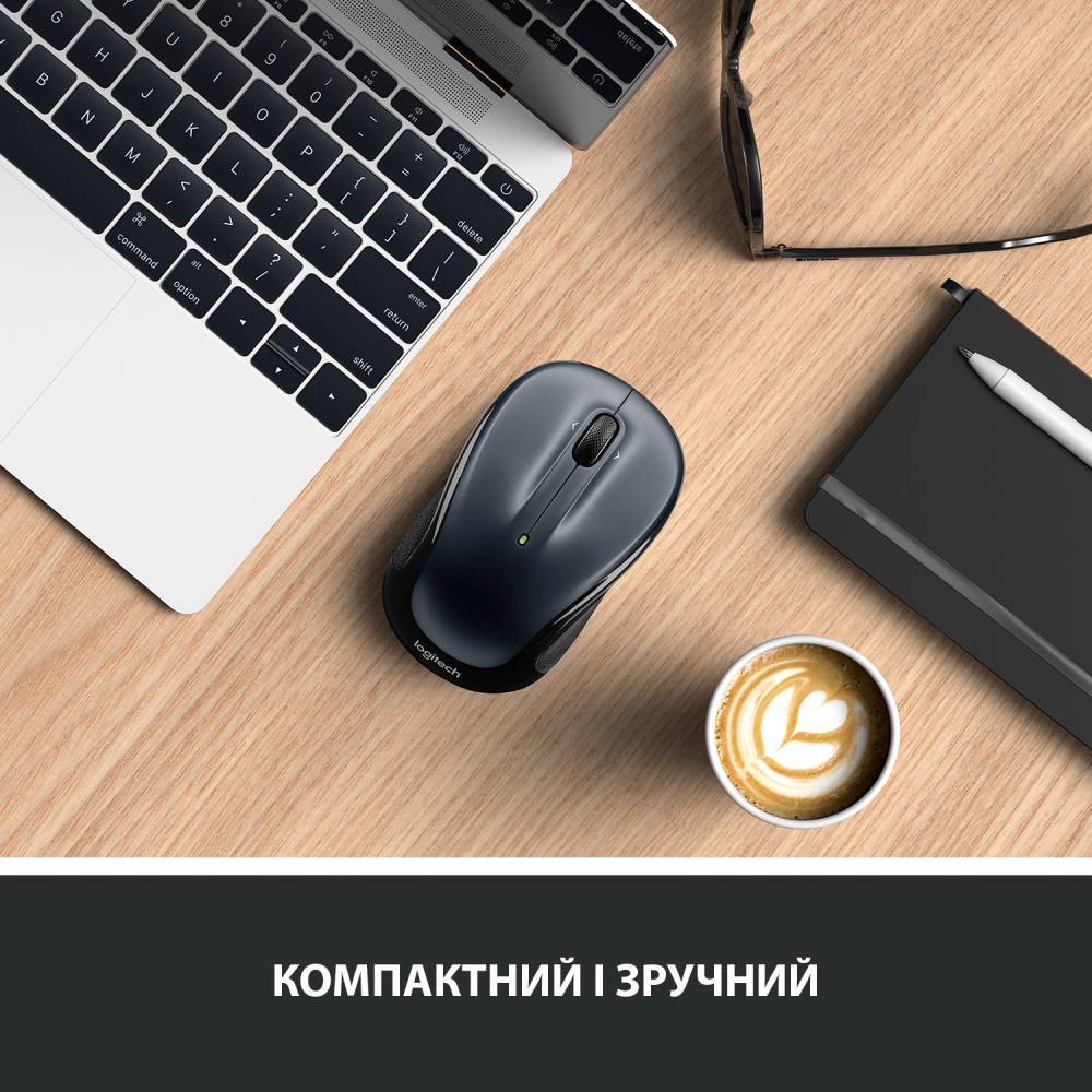 Миша LOGITECH M325s Wireless Dark Silver (910-006812) Тип підключення бездротове