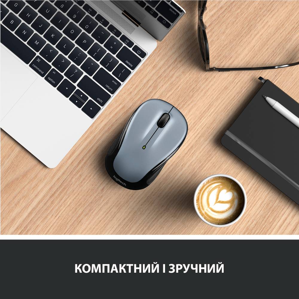 Мышь LOGITECH M325s Wireless Light Silver (910-006813) Тип подключения беспроводное