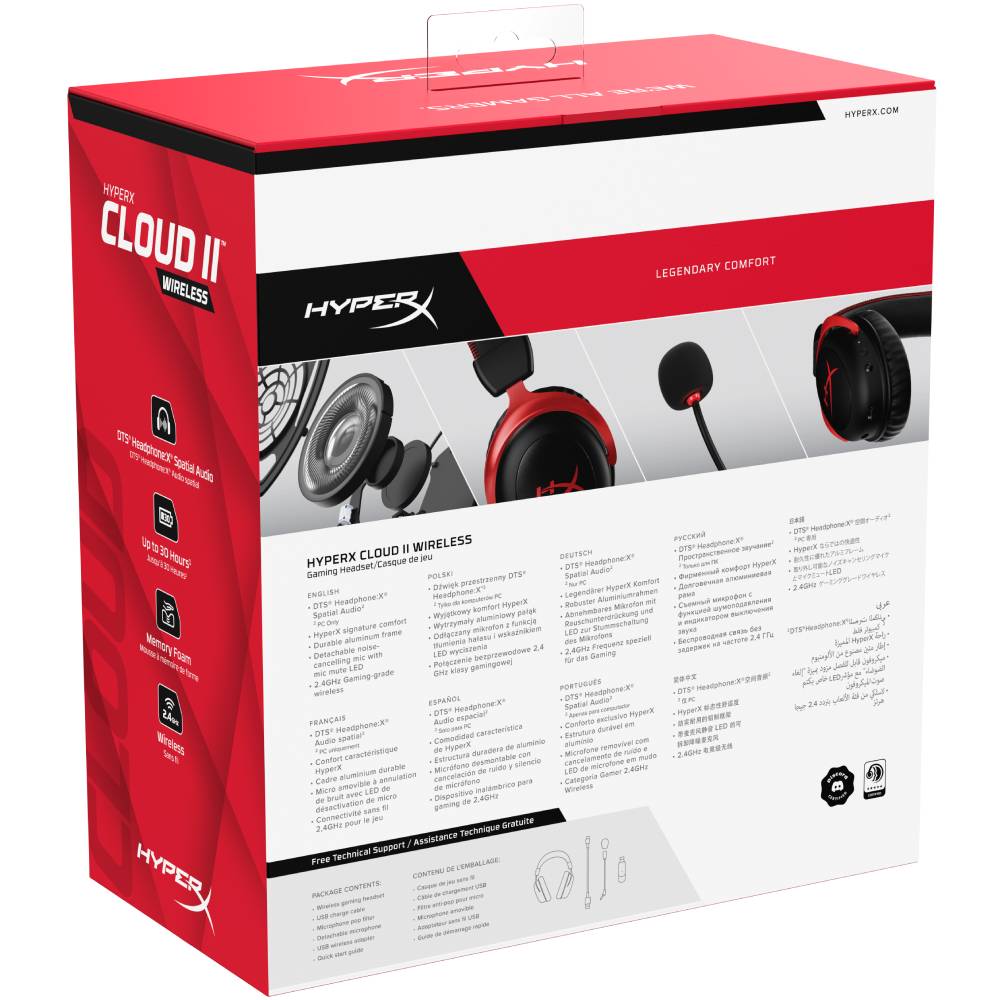 Покупка Гарнітура HYPERX Cloud II Wireless (HHSC2X-BA-RD/G)