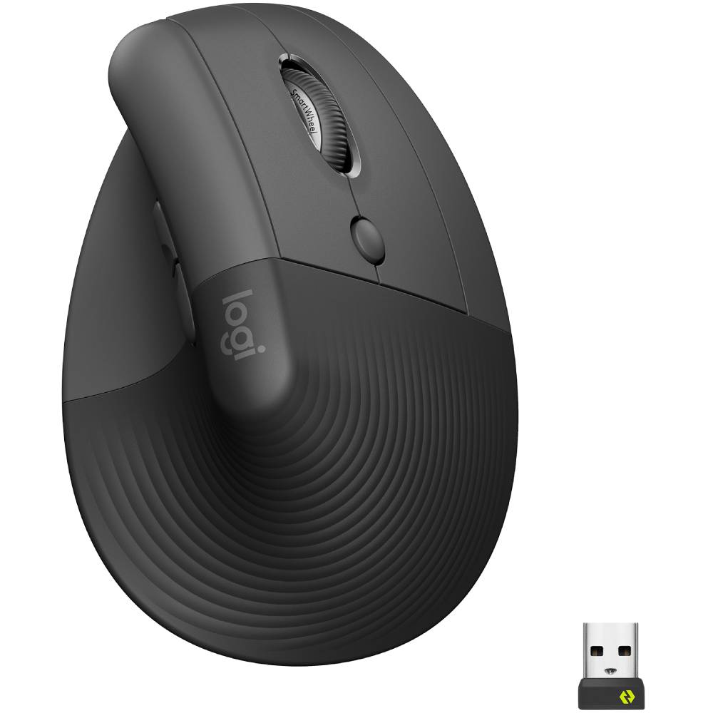 Мышь Logitech Lift Vertical Ergonomic Bluetooth Graphite (910-006473)