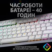 Клавіатура Logitech G915 Gaming TKL LIGHTSPEED Wireless RGB White (920-009664)