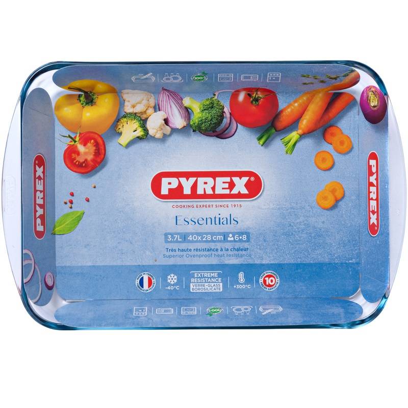 Форма PYREX ESSENTIALS 40х27х6 см 3.7 л (239B000/7346) Ємність 3.7