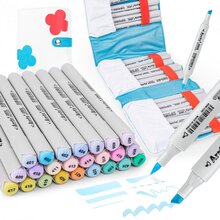 Спиртовые маркеры ARRTX OROS ASM-03-PT02 24 цвета Пастельные оттенки (LC303120)