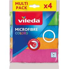 Серветки VILEDA Microfibre Color 4 шт (4023103192577)