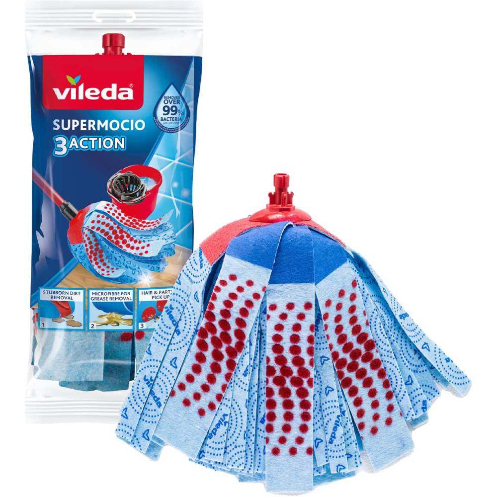 Моп змінний VILEDA Super Mocio 3Action Velour (4023103072213) Моп змінний VILEDA Super Mocio 3Action Velour (4023103072213)
