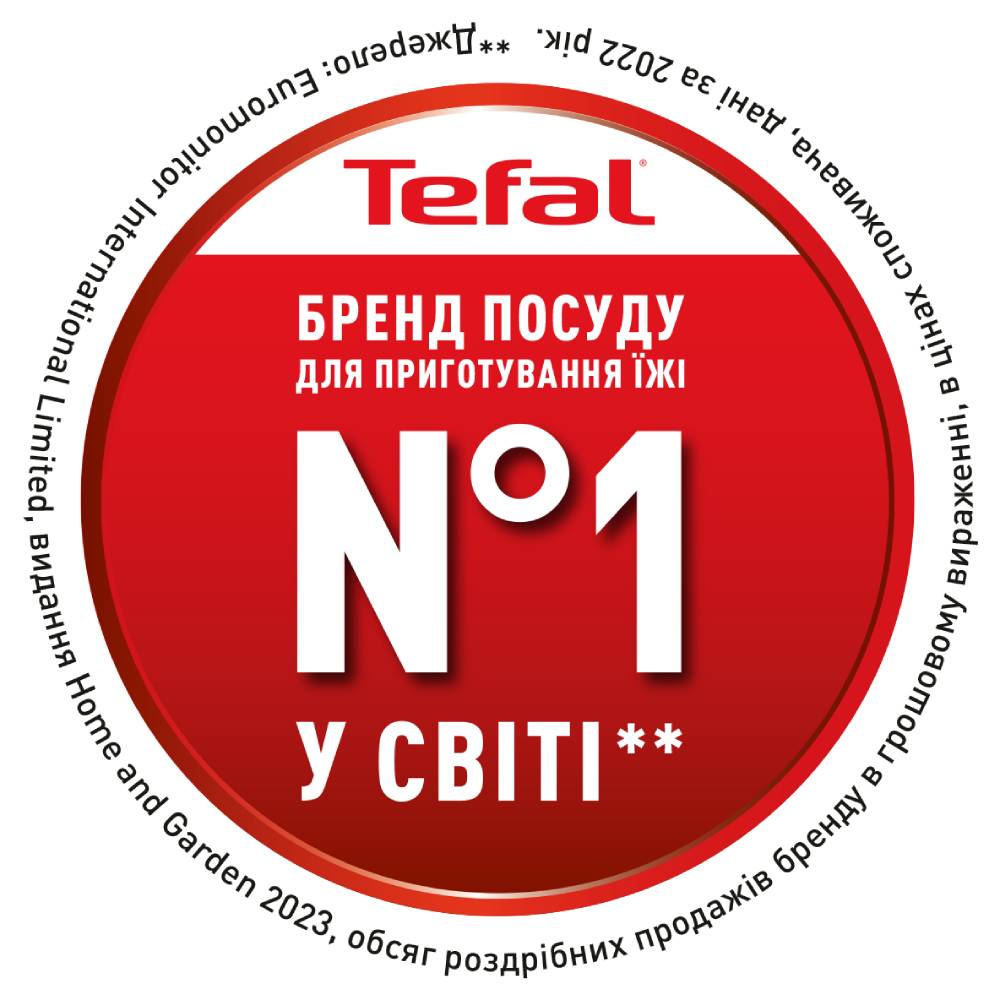 Набір посуду TEFAL G723SA74 Cook&Clip 6.1 л + 5 л + 2.9 л + 2 л + 1.5 л (2100116196) Посуд в наборі каструля