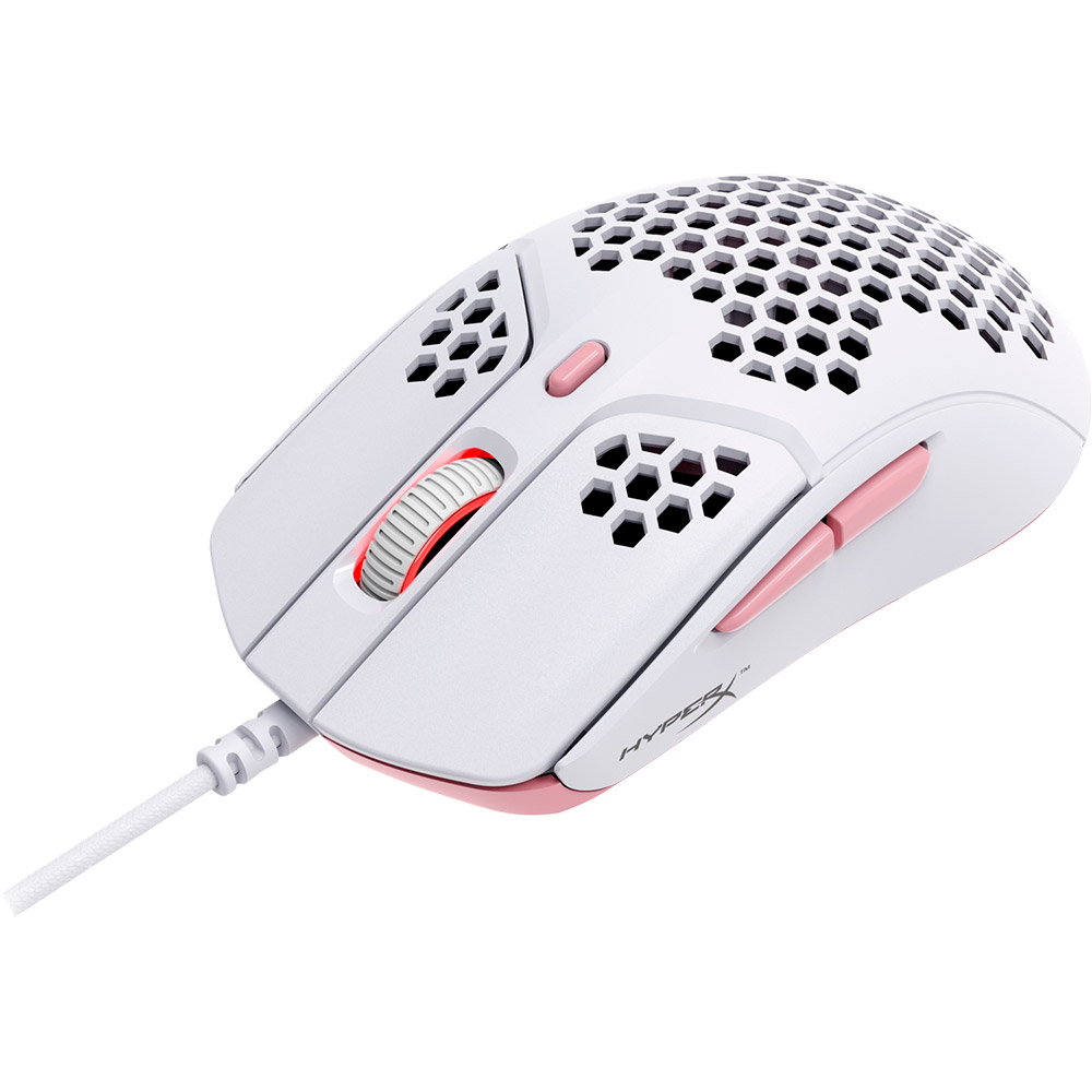 Миша HYPERX Pulsefire Haste USB White Pink (4P5E4AA) Дротове підключення USB