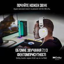 Гарнитура Corsair HS80 RGB Headset White (CA-9011238-EU)