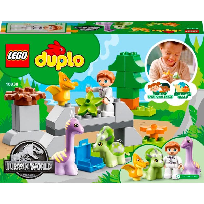 Зображення Конструктор LEGO DUPLO Jurassic World Ясла для динозаврів 27 деталей (10938)