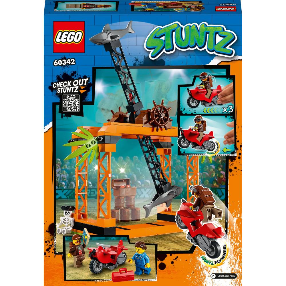 Конструктор LEGO City Stuntz Каскадерське завдання Напад Акули (60342)