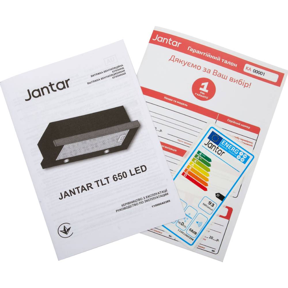 Зображення Витяжка JANTAR TLT 650 LED 60 WH