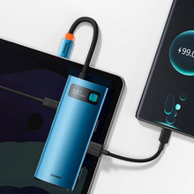 Док-станция BASEUS Metal Gleam Series 6in1 Blue
