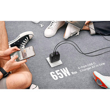 Сетевое зарядное устройство UGREEN CD224 65W PD GaN Charger Black (UGR-707740