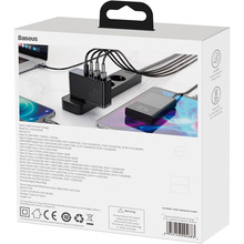 Сетевое зарядное устройство BASEUS CCGAN2P-L01 100W GaN Black (CCGAN2P-L01)