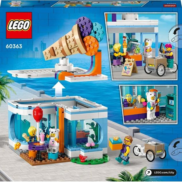 Изображение Конструктор LEGO City Магазин мороженого 296 деталей (60363)