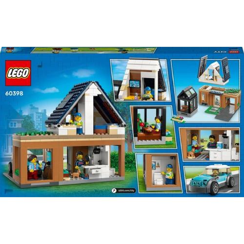 Конструктор LEGO City Семейный дом и электромобиль (60398) Тип классический