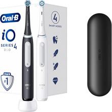 Електрична зубна щітка BRAUN Oral-B iO Series 4 DUO Black+White 2 шт (4210201420606)