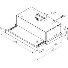 Вытяжка PYRAMIDA TL 60 (1100) WH T