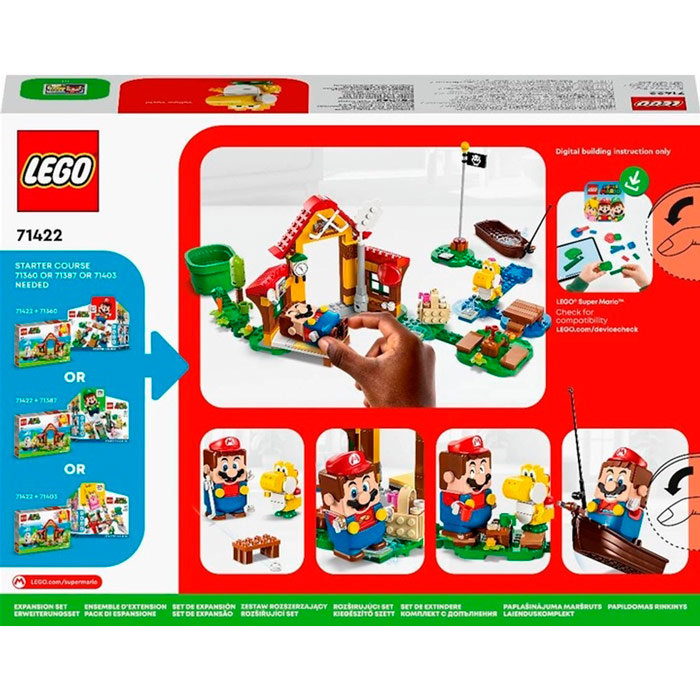 Конструктор LEGO Super Mario Пикник в доме Марио. Дополнительный набор 259 деталей (71422) Крепление блок