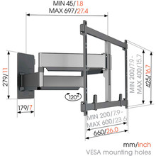 Кронштейн VOGELS TVM 5855 Black (5858550)