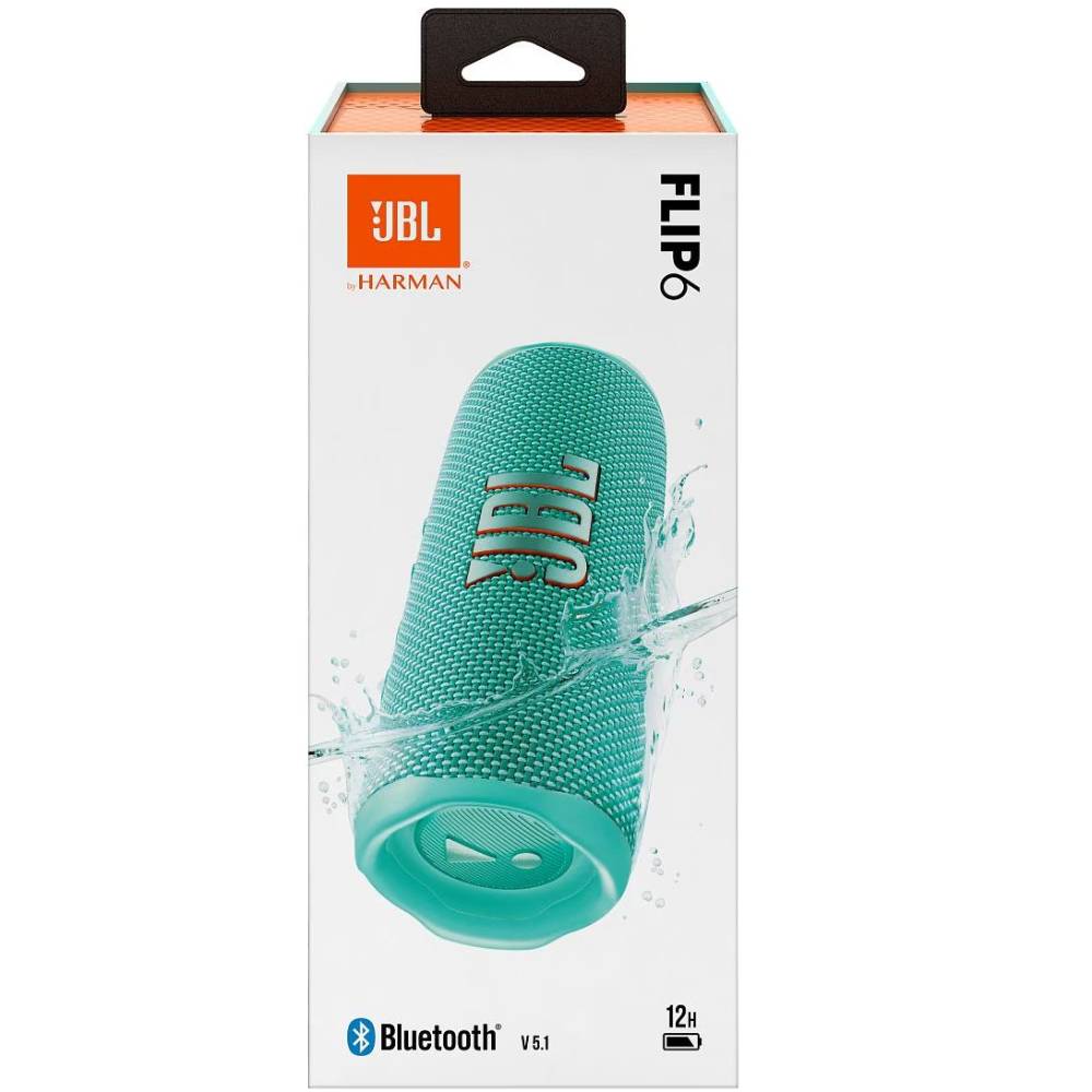 Замовити Портативна акустика JBL Flip 6 Teal (JBLFLIP6TEAL)