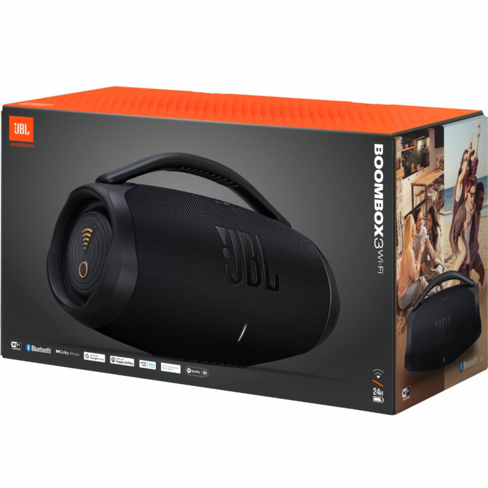 Заказать Портативная акустика JBL Boombox 3 Wi-Fi Black (JBLBB3WIFIBLKEP)