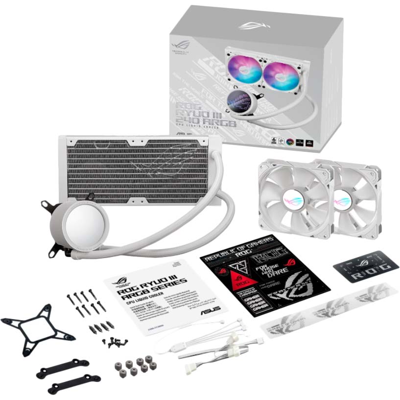 Покупка Система водяного охолодження ASUS ROG Ryuo III 240 ARGB White Edition (90RC00J2-M0UAY0)