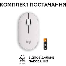 Мышь Logitech Pebble Mouse 2 M350s WHITE (L910-007013)